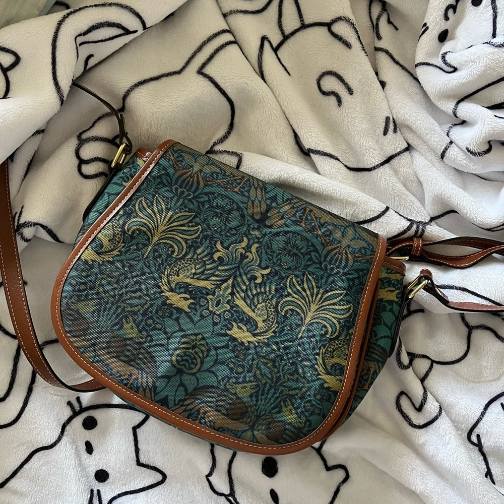 Harlow & Lloyd Peacock & Dragon Large Saddle Bag